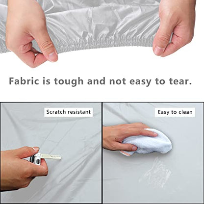 Waterproof Car Cover All Weather Snowproof UV Protection Windproof Outdoor Full Truck Cover
