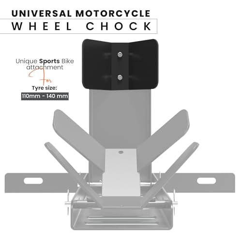 Universal Wheel Chock for Motorcycle Stand for Trailer Completely Adjustable Detachable Foldable Wheel Chock