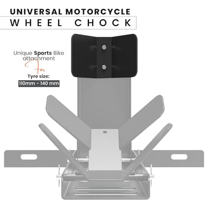 Universal Wheel Chock for Motorcycle Stand for Trailer Completely Adjustable Detachable Foldable Wheel Chock