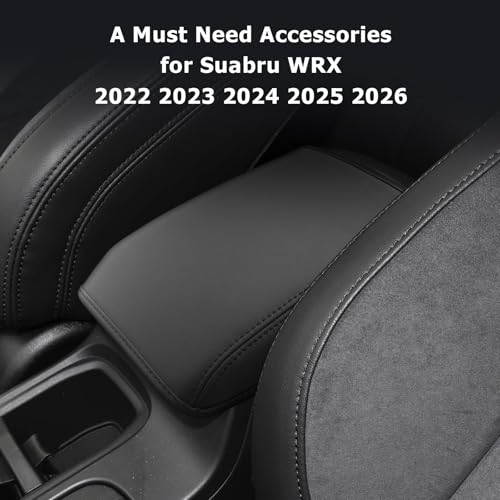2025 2026 WRX Center Console Cover Compatible with 2022 2023 2024 2025 2026 Subaru WRX Accessories 2025 2026 WRX Armrest Cover [Standard Six