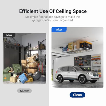 4x8 Overhead Garage Ceiling Storage Rack Organization