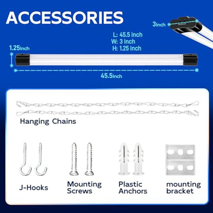 4FT Linkable LED Utility Light Fixture (10 Count)