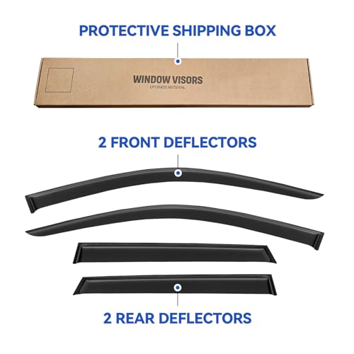 Window Visors Rain Guards for 2003 2004 2005 2006 Mitsubishi Outlander