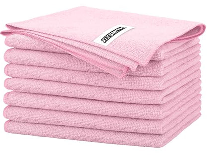 Pink Microfiber Cleaning Cloth (8 Count)