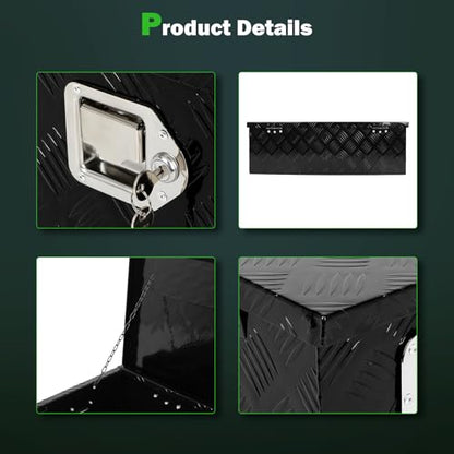30 Inch Aluminum Diamond Plate Truck Bed Tool Box