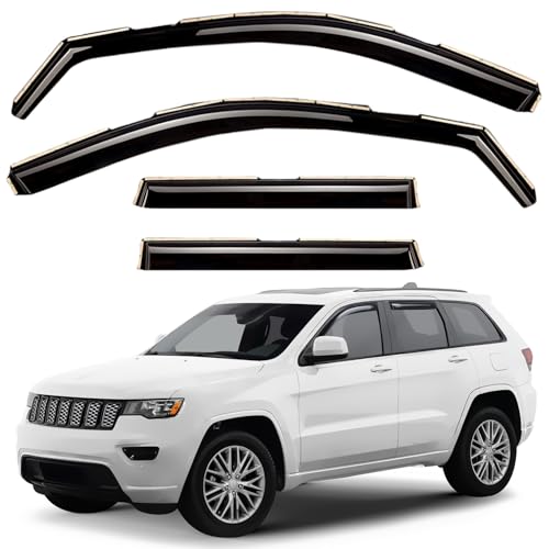 Window Deflectors Smoke Tinted in (4 Count)