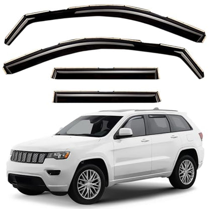 Window Deflectors Smoke Tinted in (4 Count)