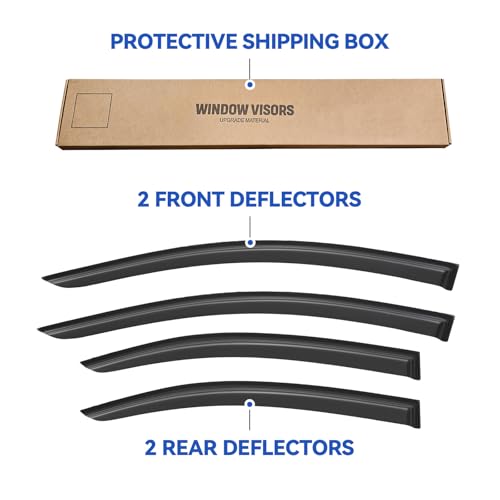 Window Visors Rain Guards for 2012 (4 Count)