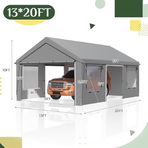 13x20FT Heavy Duty Carport