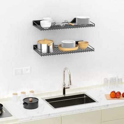 2 Pack Wall Mounted Storage Shelves