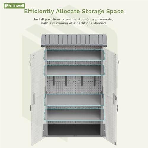 Shelf of 26 50 Cu Ft Outdoor Storage Cabinet