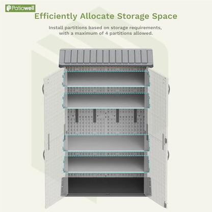 Shelf of 26 50 Cu Ft Outdoor Storage Cabinet
