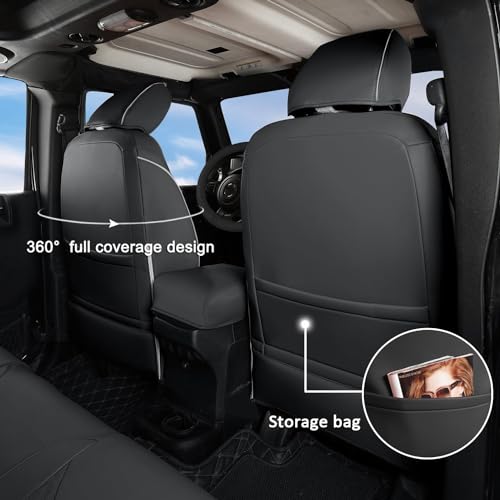 Wrangler JK Seat Covers Custom Fit for Jeep Wrangler (4 Count)