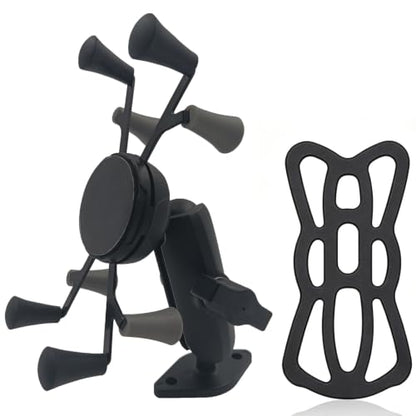 Car Phone Mount with B Size 1" Ball Diamond Base and Double Socket Arm