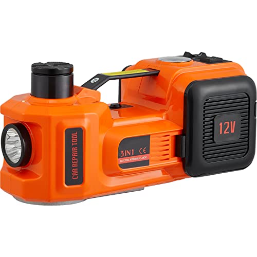 Electric Car Jack 5 Ton with Electric Impact Wrench & Inflator Pump