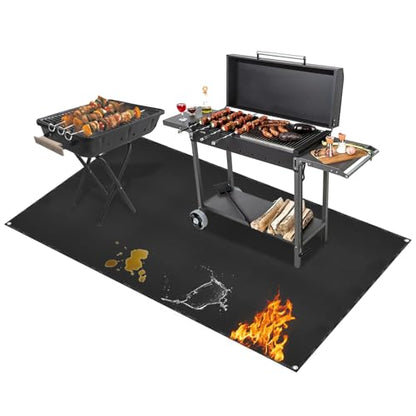 Under Grill Mat for Outdoor Grilling