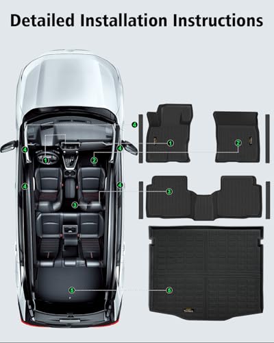 Floor Mats & Cargo Liner Custom Fit for Ford Escape Gas 2020