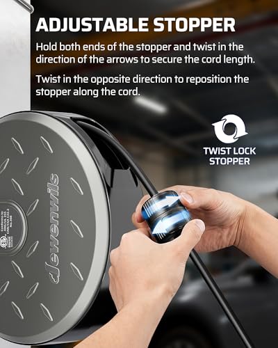 Ceiling Wall Mount Retractable Extension Cord Reel with 30FT Cord