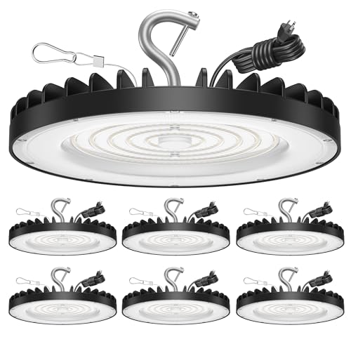 6 Pack UFO High Bay Led Shop Lights 150W (6 Count)