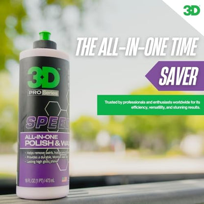 Speed All-In-One Polish & Wax – Scratch & Swirl Remover, Clear Coat Safe Paint Sealant – High Gloss Finish, Easy Application – 32oz – Made in USA (32 Fl Oz)