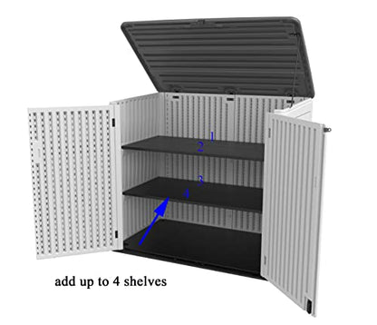 Large Horizontal Storage Sheds