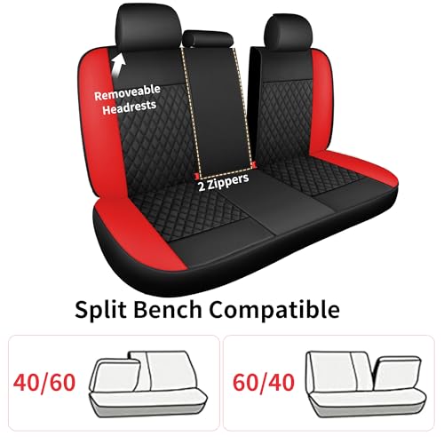 Faux Leather Full Set Car Seat Covers