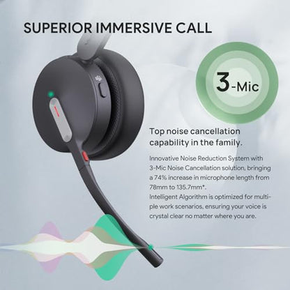 BH70 Teams Bluetooth Headset with Mic for Work