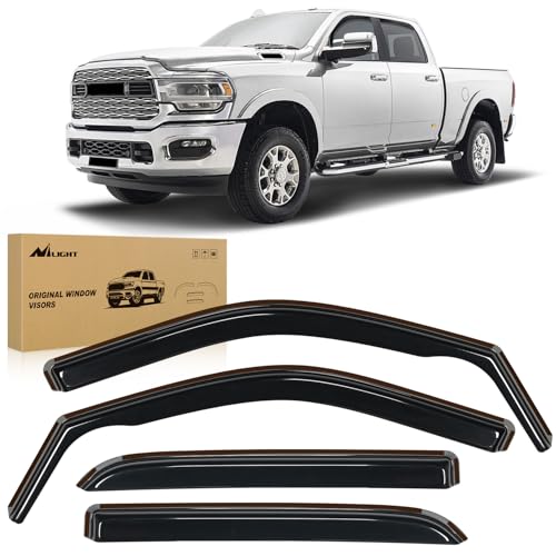 Window Rain Guards for Ram 2500 3500 Crew Cab 2019