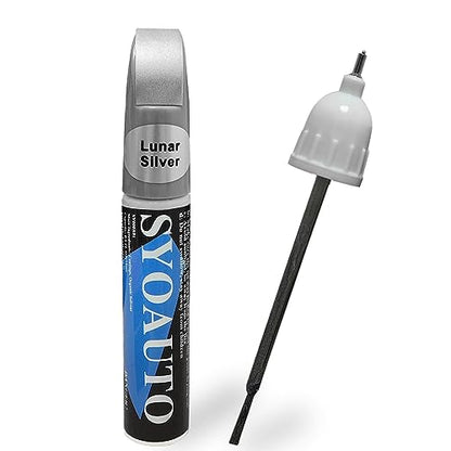 Lunar Silver NH830M Touch Up Paint Fit for Honda Auto Touch up Paint Scratch Repair Pen Brush and Tip 2 in 1 Lunar Silver NH830M