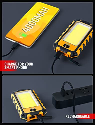 LED Rechargeable Magnetic Work Light 40W 1500Lumens