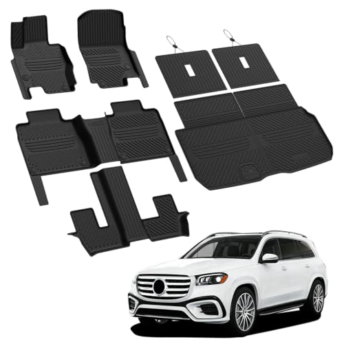 Floor Mats & Cargo Mat with Seatback for Mercedes Benz GLS 2020