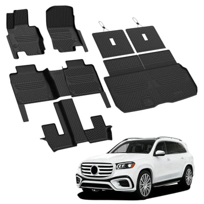 Floor Mats & Cargo Mat with Seatback for Mercedes Benz GLS 2020