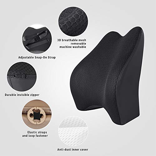 Memory Foam Lumbar Support Pillow for Car