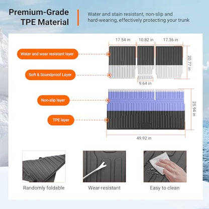 Cargo Mat & Backrest Mats Compatible with 2025 2026 Ford Expedition