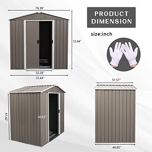 6x5 FT Outdoor Storage Shed