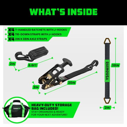 Car Hauler Tie Down Straps