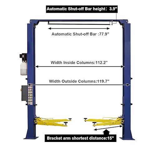 Car Lift 9 000lbs 2 Post Auto Lift Overhead Auto Truck Hoist for Home Garage