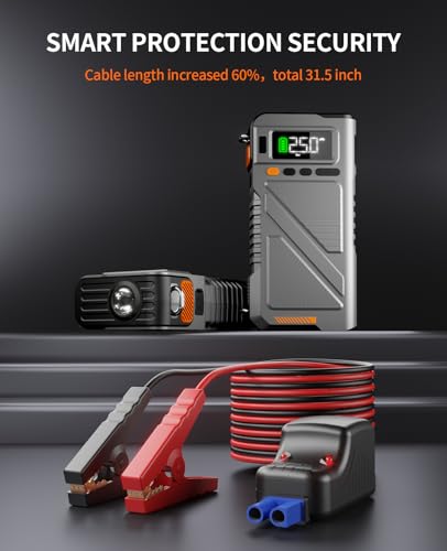Portable Car Jump Starter with Air Compressor