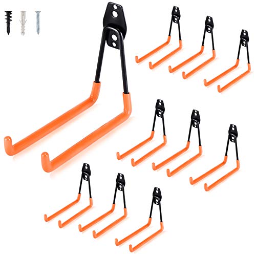 Heavy Duty Steel Garage Storage Hooks (10 Count)