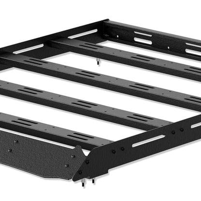 3/4-Length Roof Rack Cargo Basket Compatible with 2010-2024 Toyota 4Runner 5th Gen, Overland Rooftop Luggage Storage Holder, 350 LBS Platform Style Cargo Carrier for Outdoors Gear
