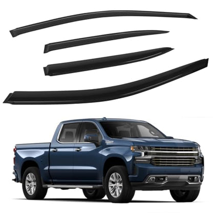 4 PCS Window Visors Deflectors Fit for 2019