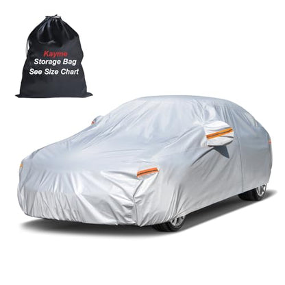 6 Layers Car Cover Waterproof All Weather for Automobiles