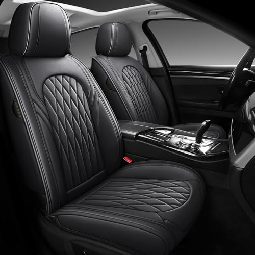 Nappa Faux Leather Car Seat Covers Full Set (2 Count)