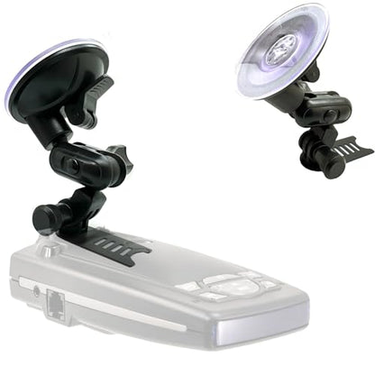 Ehnanced Dual Ball Joint Adjust Suction Cup Bracket Compatible for Escort Passport 9500ix