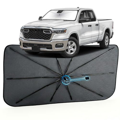 Car Windshield Sun Shade Umbrella for Dodge RAM 1500