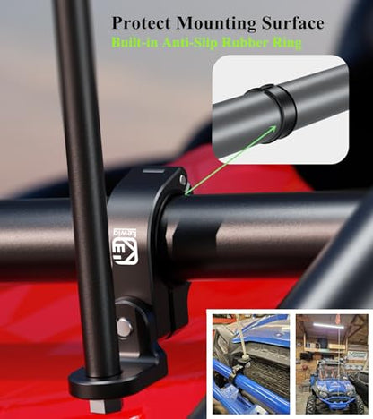 1PC UTV Whip Light Mounts