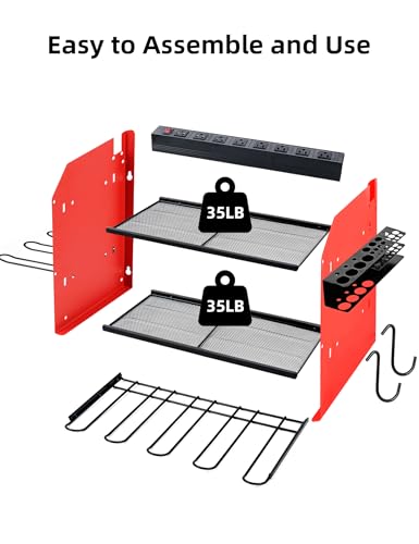 Power Tool Organizer wtih Charging Station