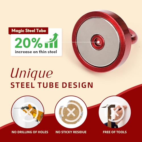 Magnetic Hooks Steel Tube Design for Cruise (10 Count)