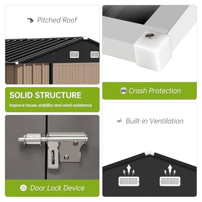 12x10 ft Outdoor Storage Shed