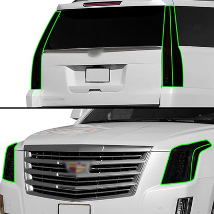 Full Headlight Taillight Tint Kit Fits Cadillac Escalade